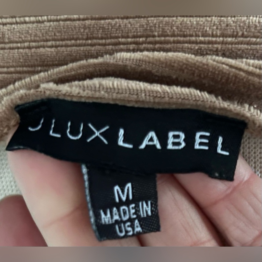JLUXLABEL Tan Ribbed Mini Dress - Picture 4 of 5